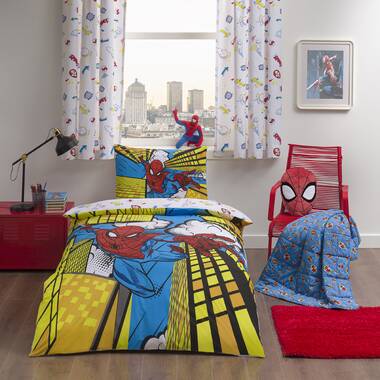 Disney Marvel Spiderman Single 135 x 200cm Duvet Cover Set Reviews Wayfair